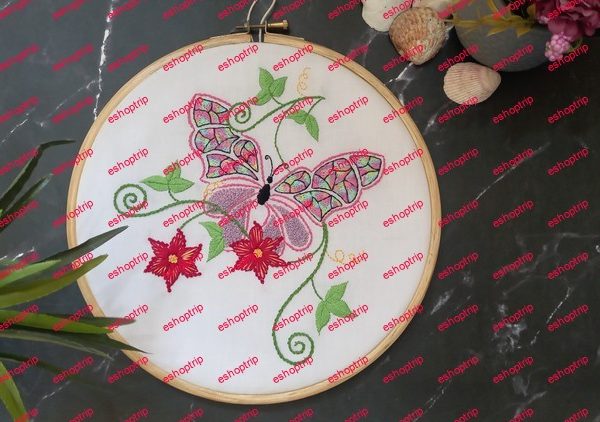 Hand Embroidery Beginners Level Butterfly Part 2