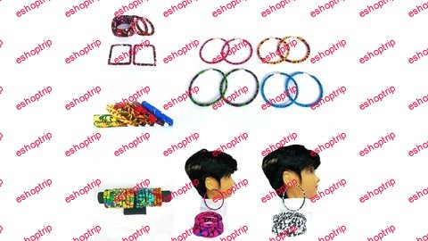 Jewelry making African Print Hoops Bangles