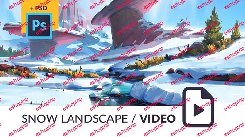 Snow Landscape Video Process PSD