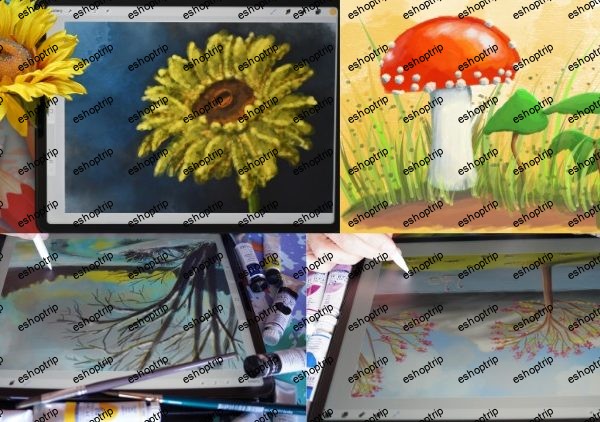 Painting the 4 seasons with Procreate