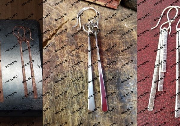 Introduction to Jewelry Making Forged Bar Earrings