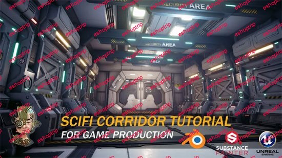 3D PBR Sci Corridor Tutorial For Game Production