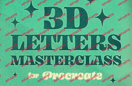 Aurelie Maron 3D Letters Masterclass for Procreate