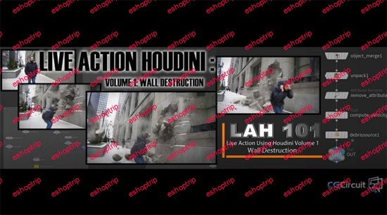 Live Action Houdini, Volume 1 Wall Destruction in Houdini