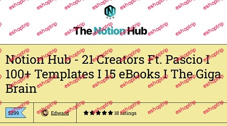 Notion Hub 21 Creators Ft. Pascio I 100+ Templates 15 eBooks The Giga Brain