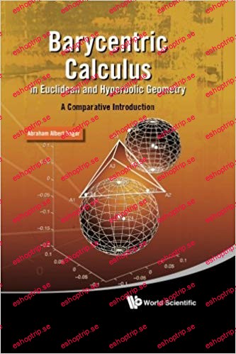 Barycentric Calculus in Euclidean and Hyperbolic Geometry