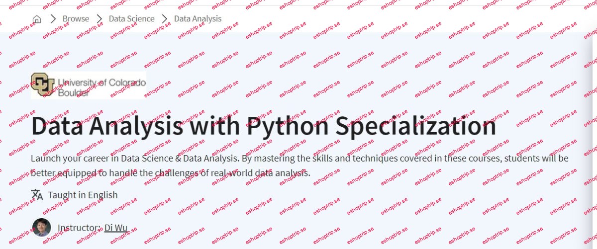 Coursera Data Analysis with Python Specialization