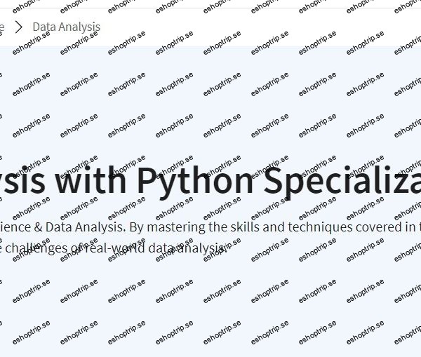 Coursera Data Analysis with Python Specialization