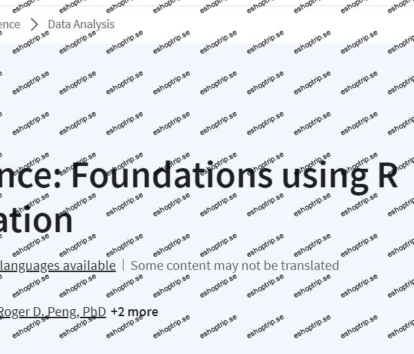 Coursera Data Science Foundations using R Specialization
