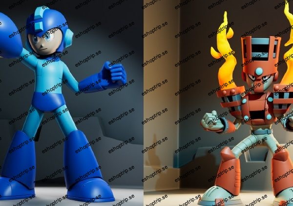 Creating Japanese Game Characters Megaman and Torch Man