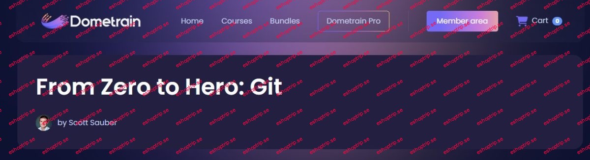 Dometrain From Zero to Hero Git