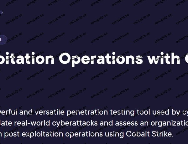 Post Exploitation Operations with Cobalt Strike