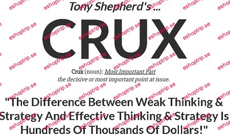 Tony Shepherd CRUX Blueprint Get My Brand New Coaching Blueprint