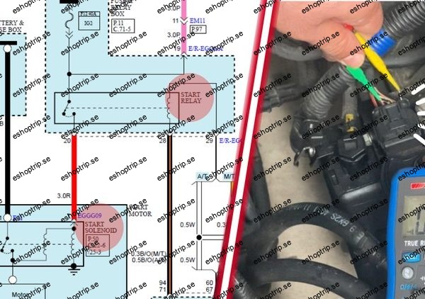 Automotive Starting System Diagnosis and Schematic Analysis