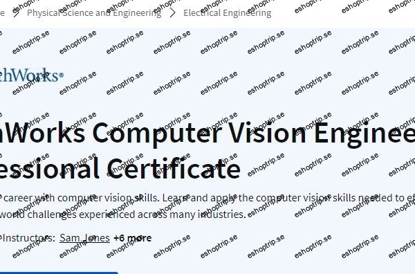 Coursera MathWorks Computer Vision Engineer Professional Certificate