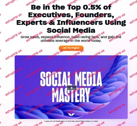 Mindvalley Social Media Mastery