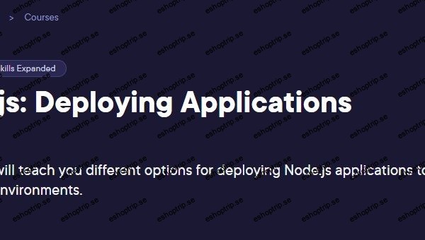 Node js Deploying Applications (2024)