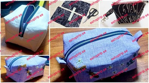 Ultimate Zipper Pouch Sewing Course Box And Coin Pouches