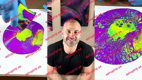 Acrylic Paint Pouring Flip Cup Fluid Art Tutorial