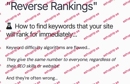 Jack Duncan Reverse Keyword Rank