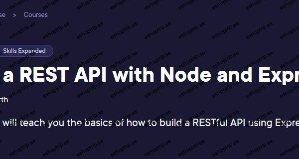 Build a REST API with Node and Express