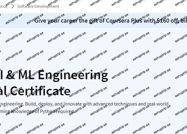 Coursera Microsoft AI & ML Engineering Professional Certificate