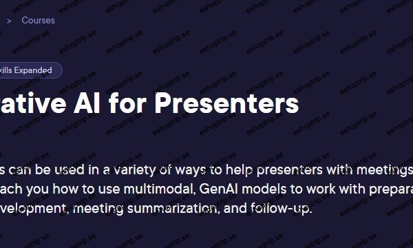 Generative AI for Presenters