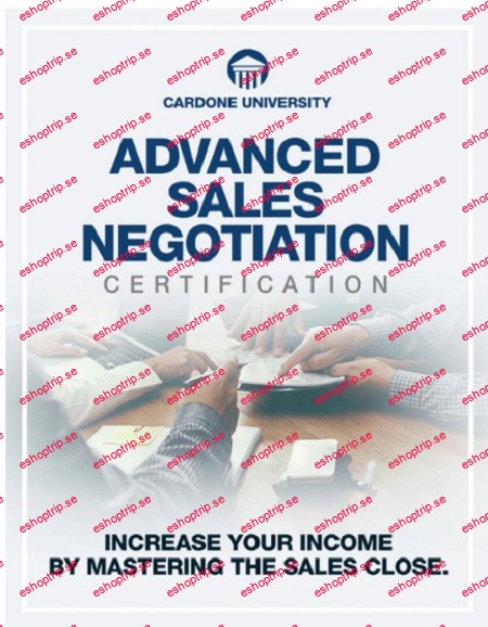 Grant Cardone Advanced Sales Negotiation Certification