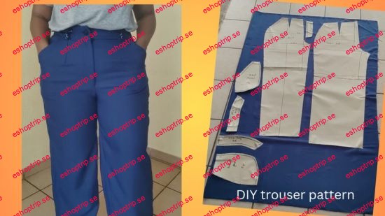 How to draft simple trouser pattern