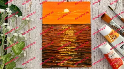 Painting Ocean Sunset With Acrylics